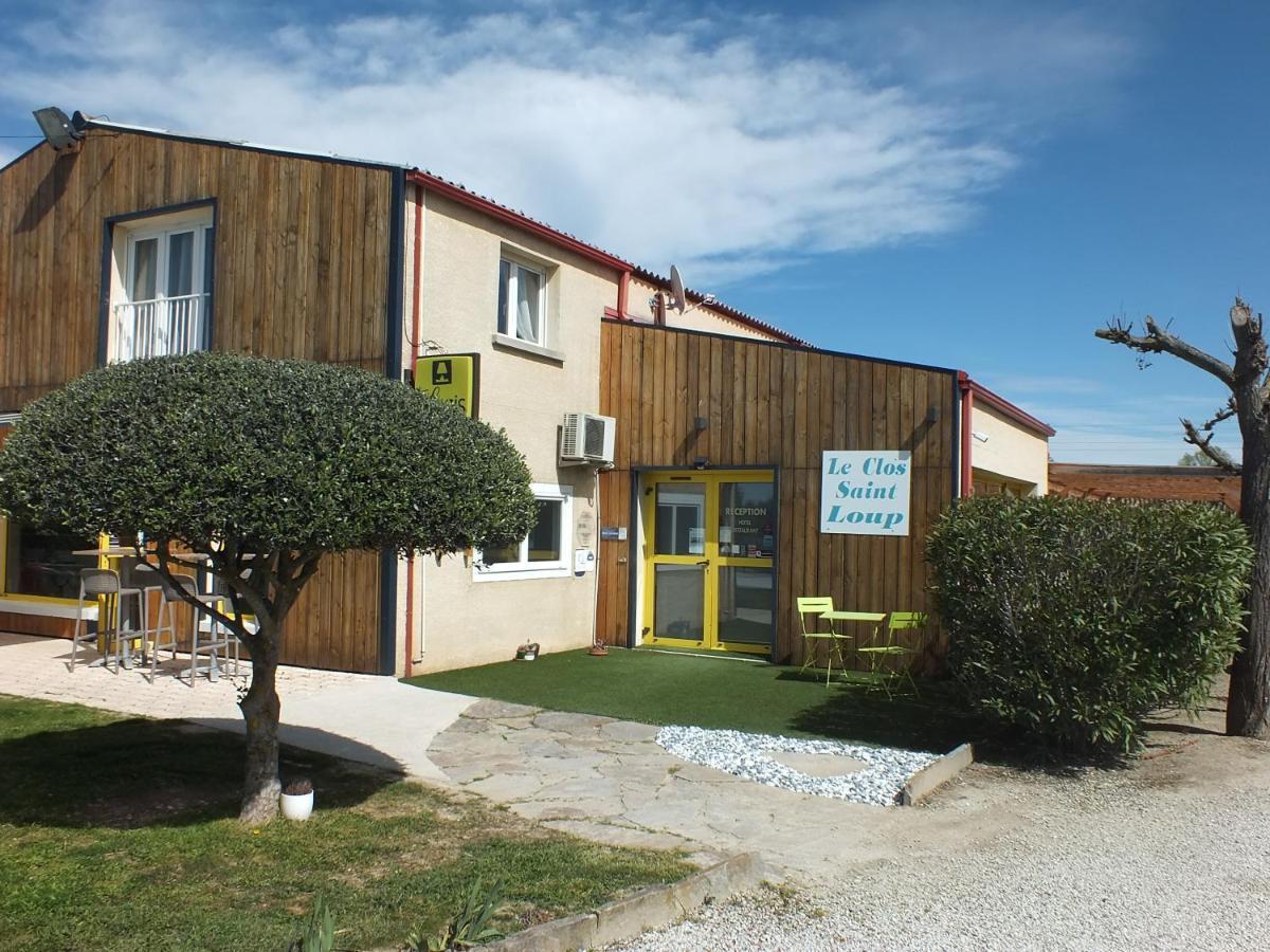 Logis Hotel Restaurant Le Clos Saint Loup Bram Exterior foto